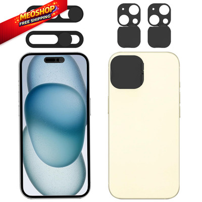EYSOFT Privacy Cover Compatible for 15 /iPhone 15 Plus 15 / 15 Plus, Black 