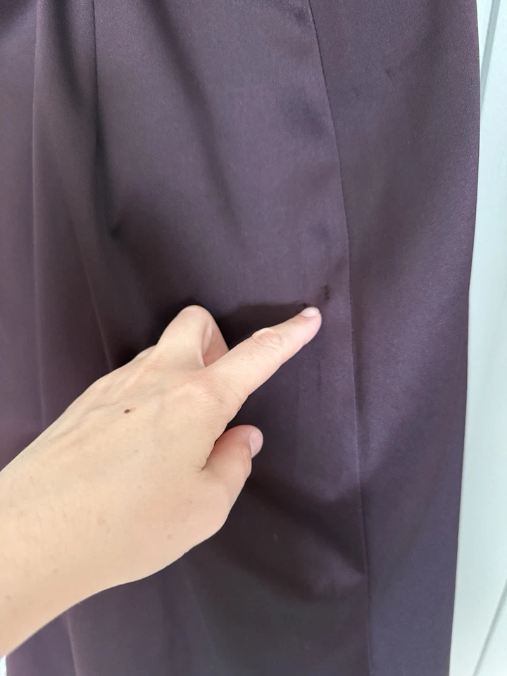 Vtg JS Collections Evening Outfit 8 Corset Skirt Y2K Prom Fairy Goth Plum Brown - Image 4 of 4