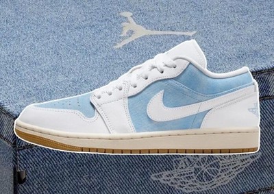Nike Air Jordan 1 Low SE Denim Worn Blue Sneakers HQ2004-400