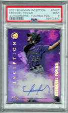 EZEQUIEL TOVAR 2021 Bowman Inception Autograph PSA 9 FUCHSIA FOIL /75 AUTO SP RC