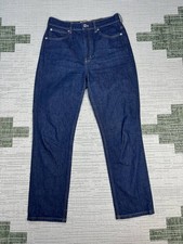 Everlane The Way High Slim Jeans Womens 29 Blue Denim Logo Cotton Stretch 30x28
