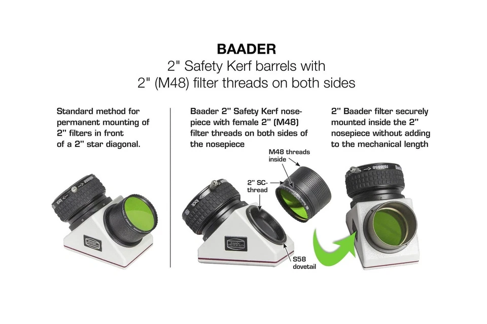 Baader Planetarium 2-Inch Clicklock Mirror Diagonal Eyepiece - Image 3 of 4