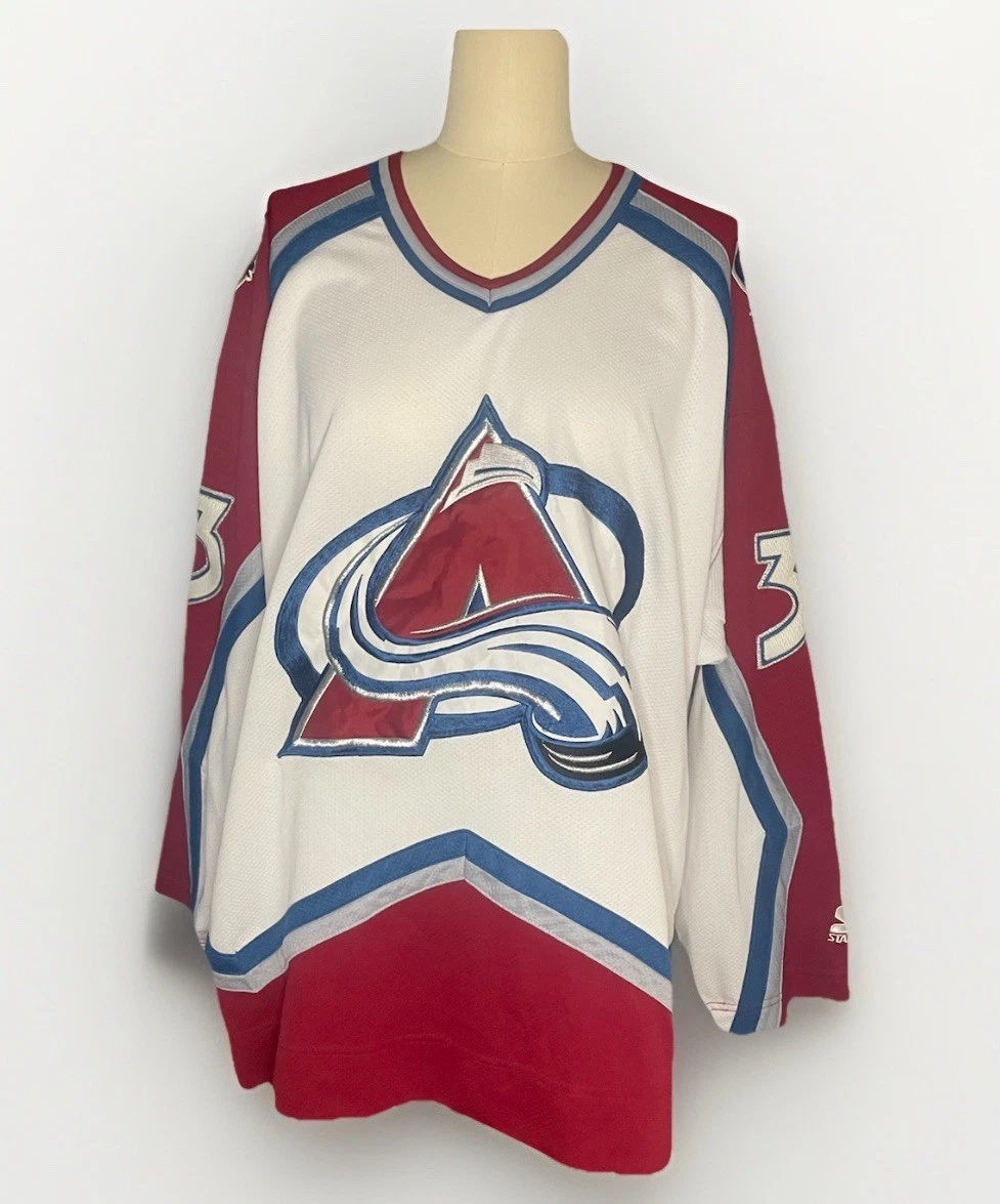 Maillot De Hockey Colorado Avalanche Patrick Roy – Vintage Starter, Taille M, Cousu