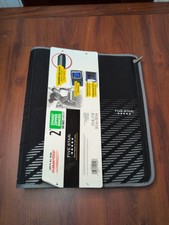 Five Star 2" Expandable Zipper Binder Black Gray 380 Sheet Capacity 3 Ring...