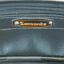 Unisex Black Faux Leather Samsonite Fanny Pack 5 Compartments