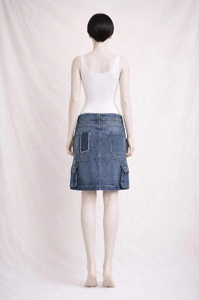 Authentique jupe en jeans Marithé + François Girbaud vintage - Photo 2/4