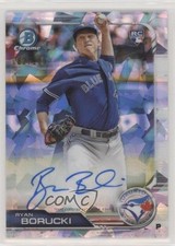 2019 Bowman Chrome Rookie Atomic Refractor 82/100 Ryan Borucki #CRA-RB Auto 7m3
