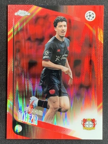 Ibrahim Maza 2025-26 Topps Chrome UCC Hongbao Red Refractor Base #72 -kl1