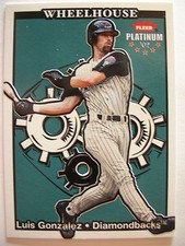 2002  FLEER PLATINUM WHEEL HOUSE LUIS GONZALEZ # 3 !! BOX 4