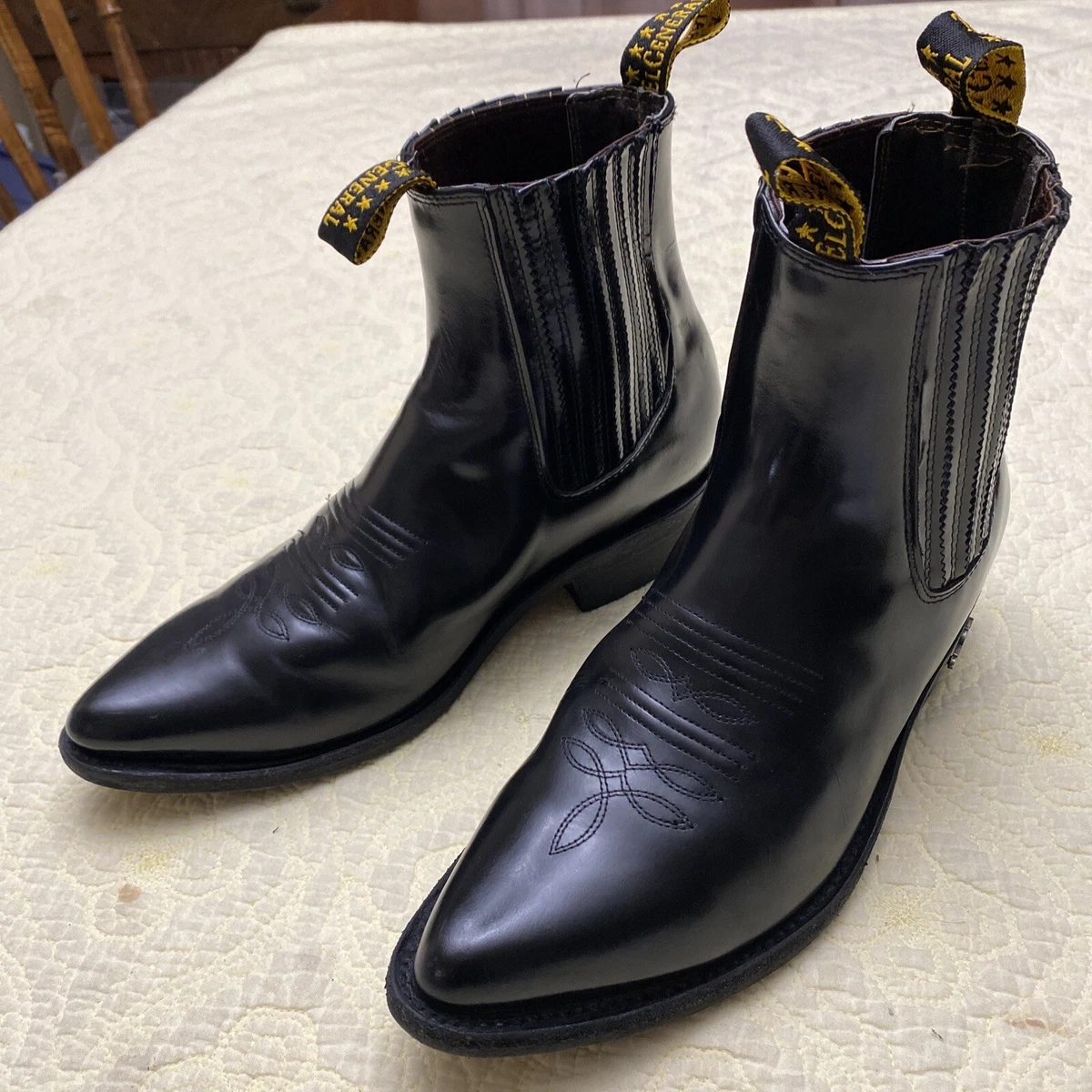 El General Men s Botines Black Boots Sz 27.5 Mexico USA 8.5 eBay