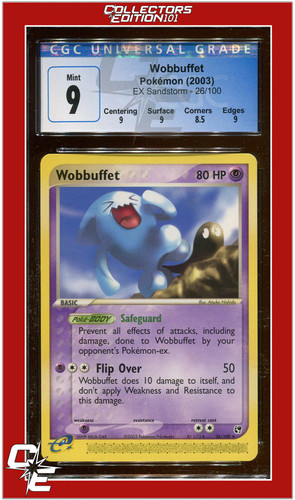 Wobbuffet graded CGC 9 for sale on eBay