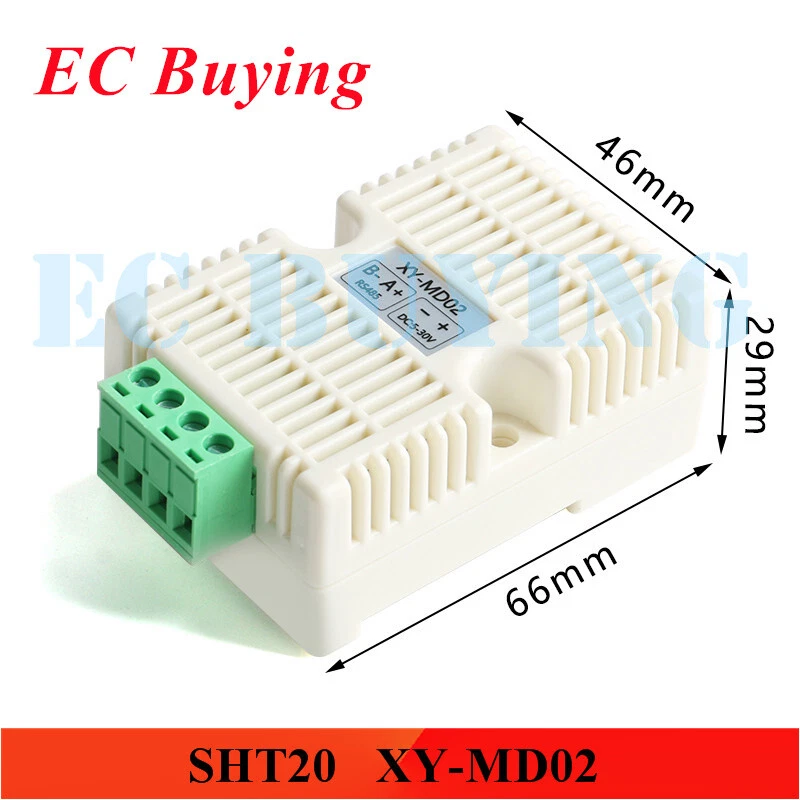 SHT20 XY-MD02 Temperature Humidity Sensor Transmitter RS485 Monitor DC 5-30V - Image 3 of 4