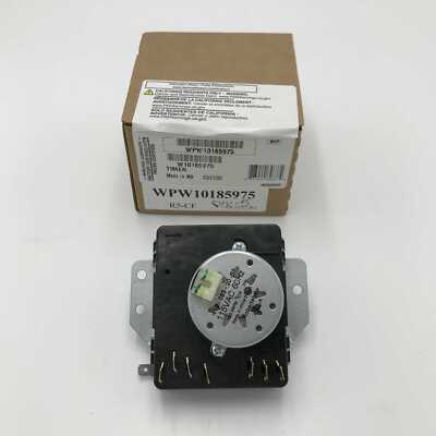 Genuine Whirlpool Dryer Timer W10185975 - Replaces WPW10185975, 1481702, AH2348528