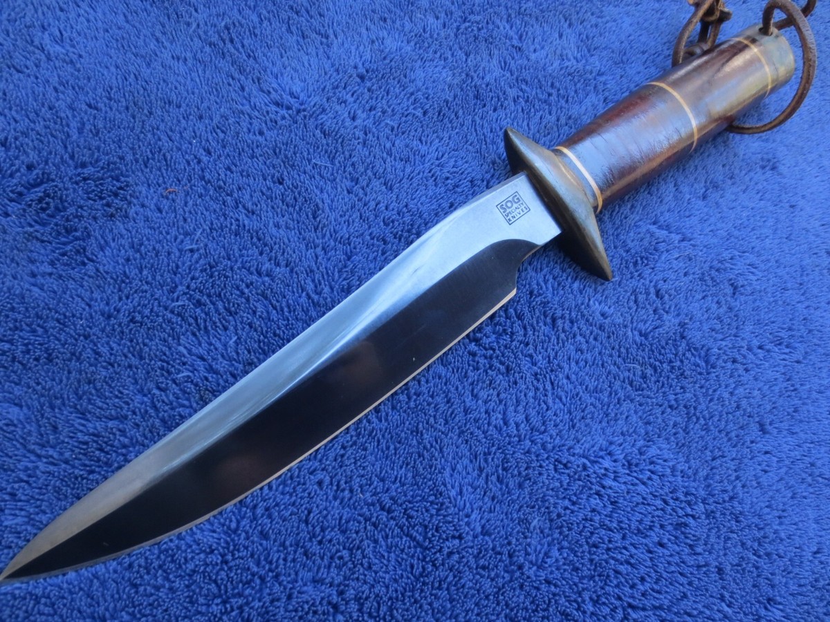 VERY RARE ORIGINAL SOG SEKI JAPAN RECON BOWIE KNIFE AND VERY RARE ORIGINAL SOG SEKI JAPAN RECON BOWIE KNIFE AND