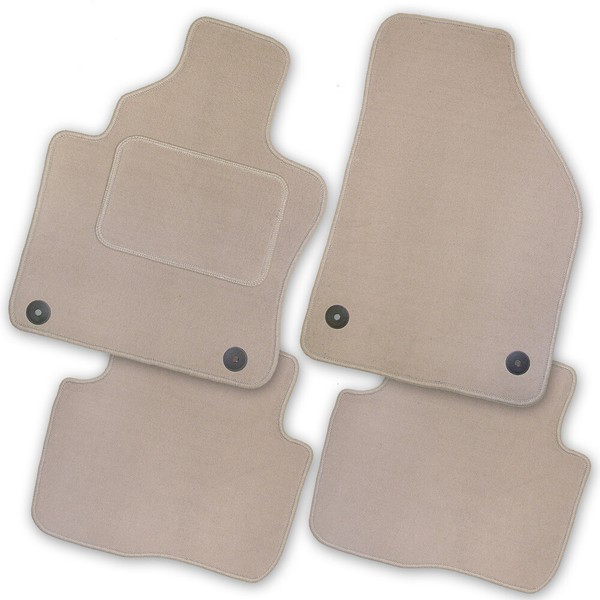 Auto-FußMatten Royal Beige FüR Toyota Aygo 2005 - 2012 Automatten Autoteppiche-image