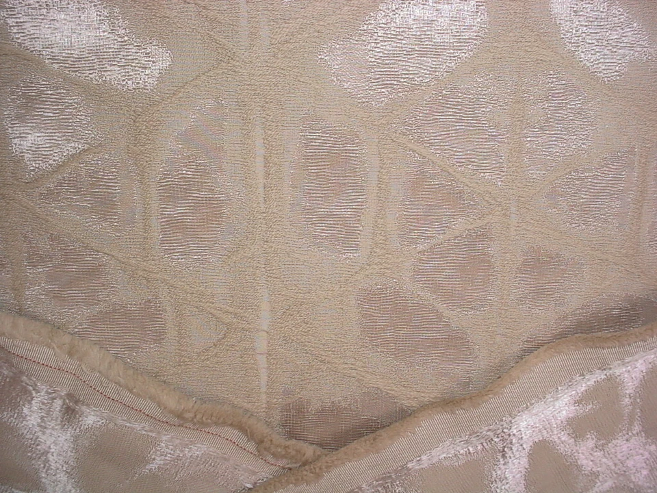 3-3/4 Casamance 38250858 Revelation Beige Taupe Satin Jacquard Upholstery Fabric - Image 4 of 4