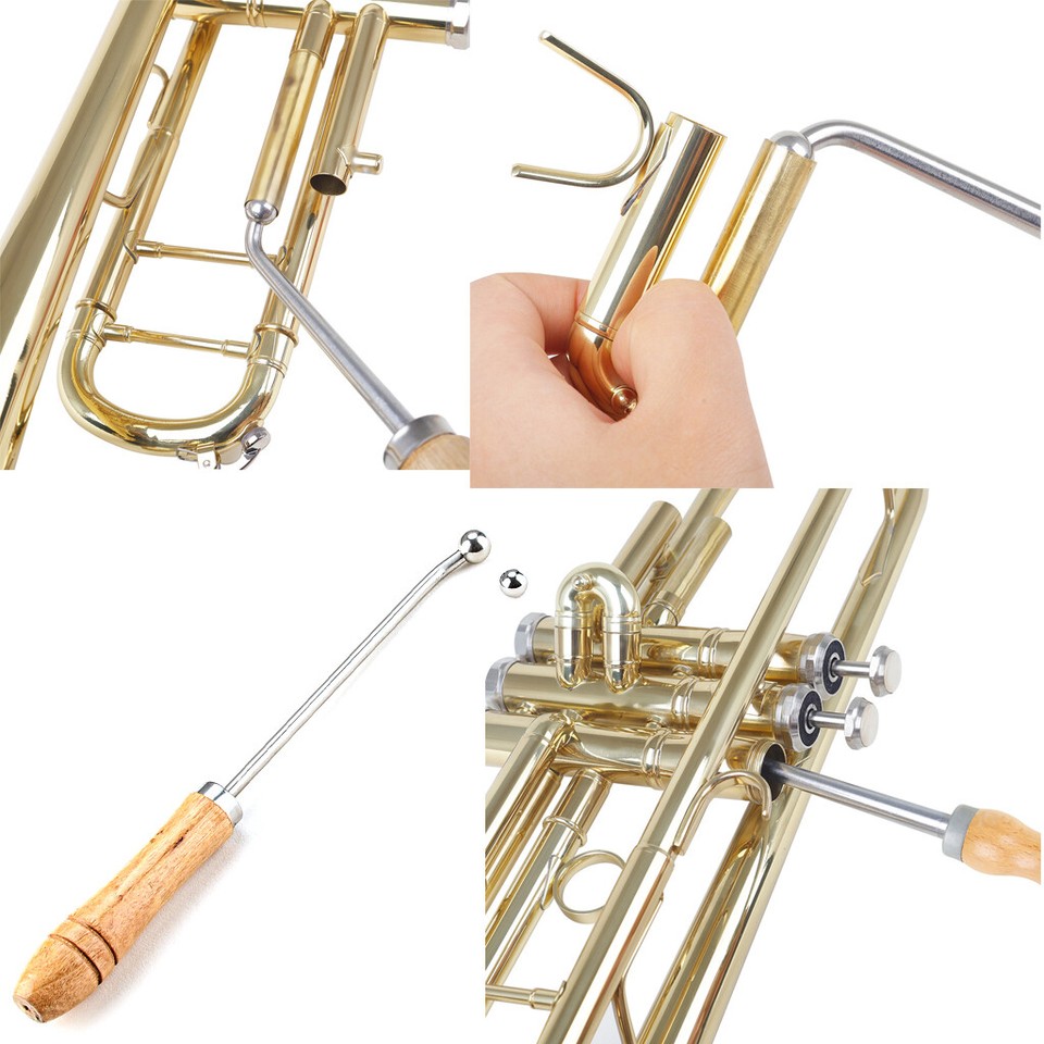 Trumpet Dent Curved Neck Maintenance Repair Tool 2 Balls for Saxophone Alto Sax eBay