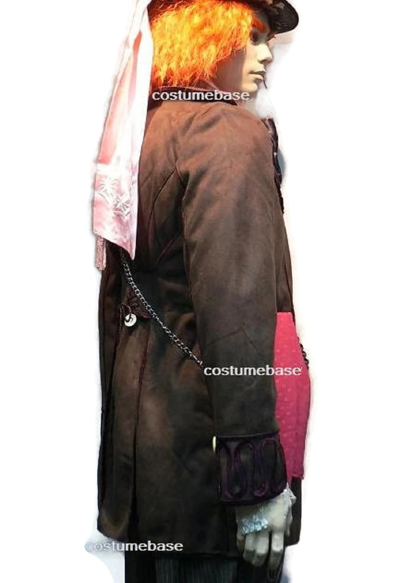 exact Mad Hatter trench COAT Jacket Alice Wonderland Costume