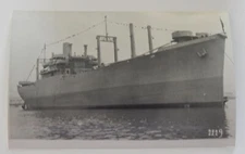 Steamship Steamer DELSANTOS real photo postcard RPPC