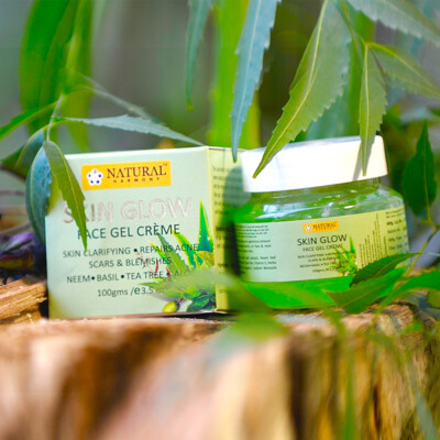 Skin Glow Face Gel Cream For Dermatitis, Eczema, Acne, Dry Chapped Skin