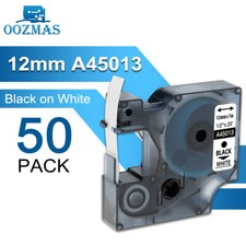 Dymo D1 Label Tape 45013 Black on White 12mm 9mm for Dymo Label Manager 160 280