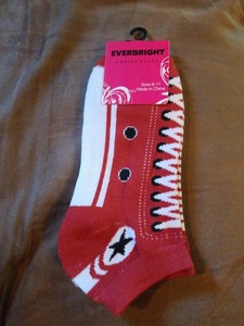 red converse socks