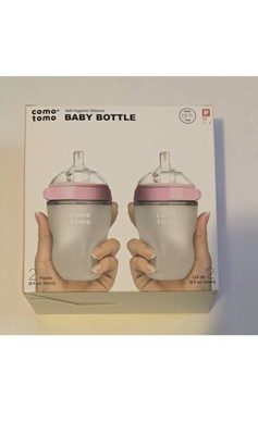 comotomo baby bottle pink