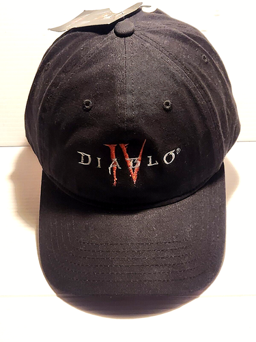 DIABLO IV Anime Manga Game Black Ball Cap Adjustable Strap Hat Adult/Teens NEW - 第 1/8 張圖片
