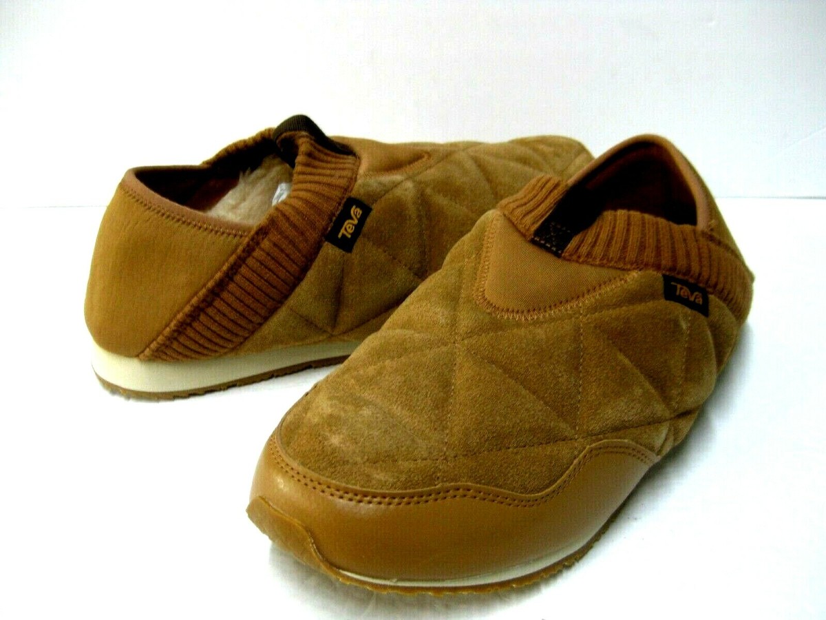 TEVA EMBER MOC SHEARLING MEN SHOES SUEDE PECAN US 12 UK 11 /EU