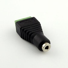 1pcs 2.5mm Stereo Female Jack To AV Screw Video AV Balun Terminal Plug Adapter