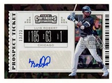 Luis Robert 2019 Panini Contenders Cracked Ice Autograph Card #14 13/23