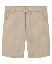 Calvin Klein Boys' Loose Modern Pull-On Twill Short, Drawstring Closure,