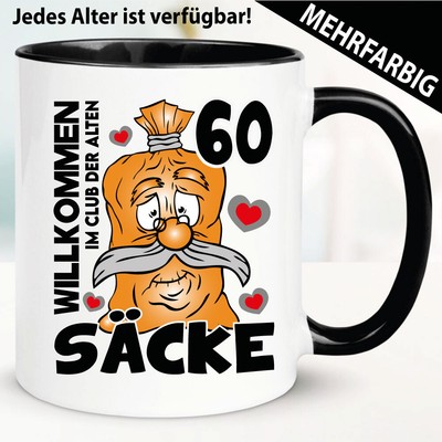 Tasse Geburtstag Alter Sack Lustig Mann Geschenk Personalisiert 30 40 50 60 70