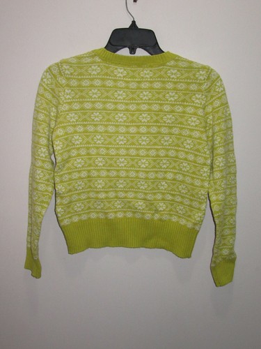 GAP KIDS GIRLS SWEATER CHRISTMAS/HOLIDAY THEME LIME GREEN SIZE XXL (14-16) - Picture 2 of 9