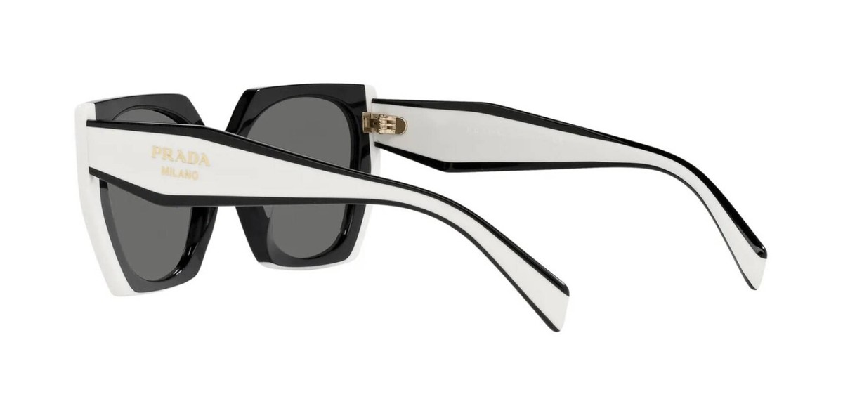 PRADA MONOCHROME PR 15WS Black And Talc/Dark Grey (09Q-5S0  display picture 1