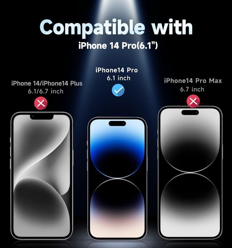 iPhone 14 Pro Screen Protector Dust Free Easy Installation 2pcs HD Scratch Resis - 第 6/6 張圖片