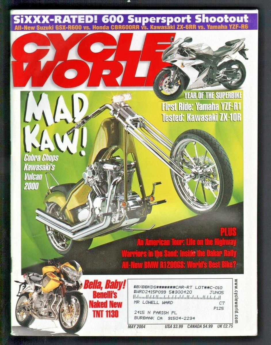 ロイ 2004 May Cycle World Motorcycle Magazine - Yamaha YZF-R1