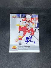 Gabriel Fortier 2019-20 Upper Deck CHL #83 Moncton Wildcats Auto Signed Card