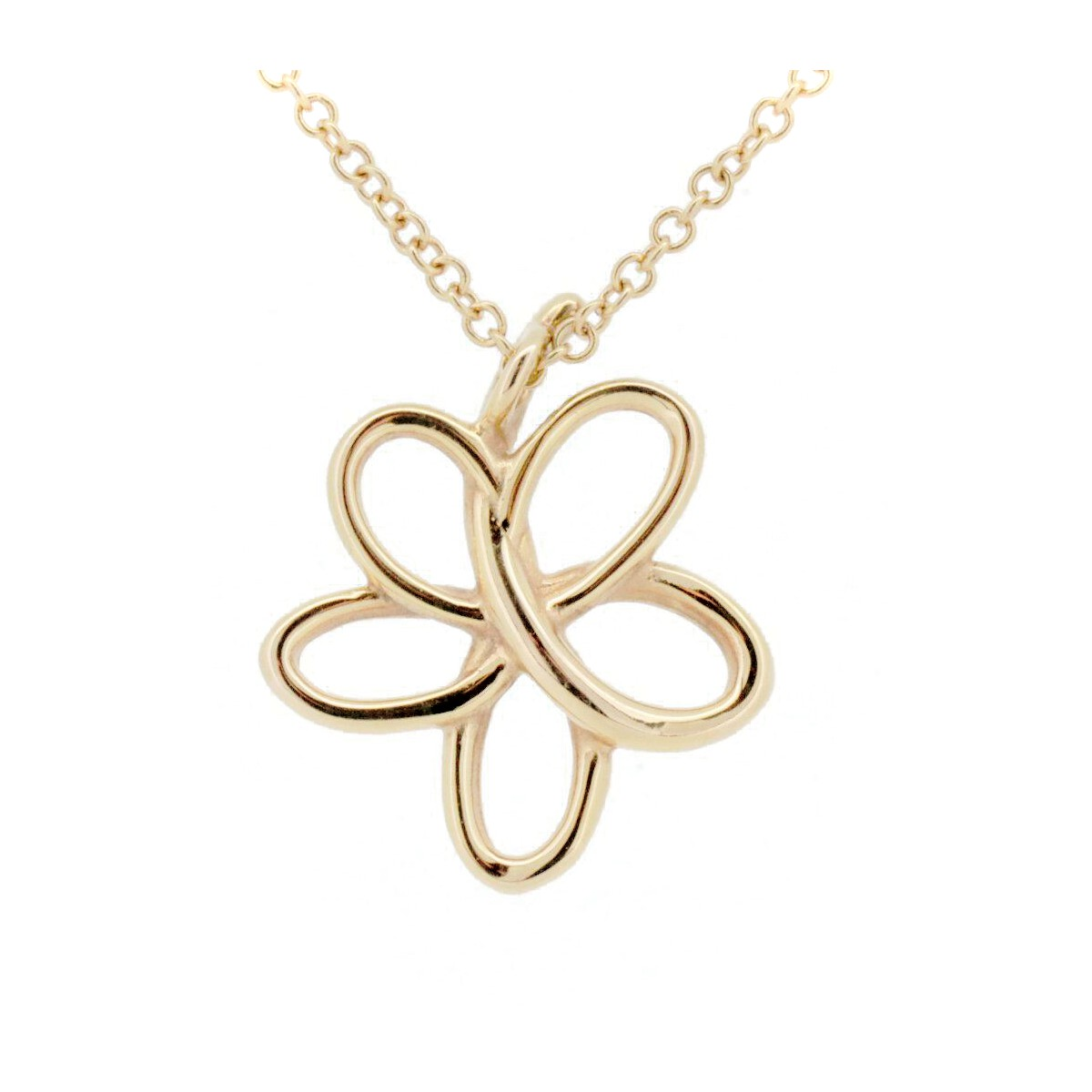 Tiffany Vara Flower Necklace K18PG | eBay