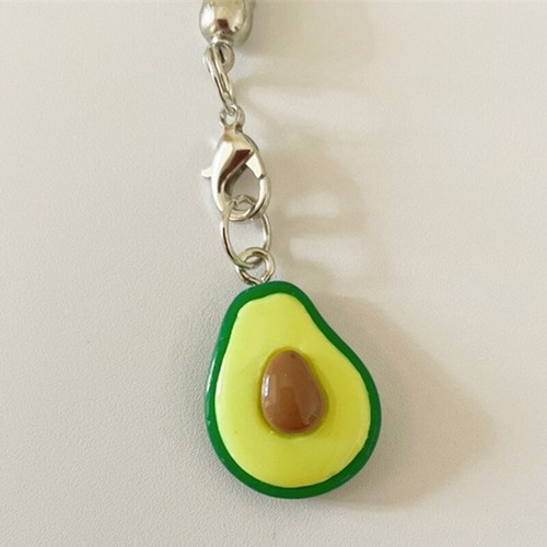 Comfortable Keyring Avocado Keychain Phone Charm Bag Pendant for Trendy Women - Zdjęcie 3 z 8