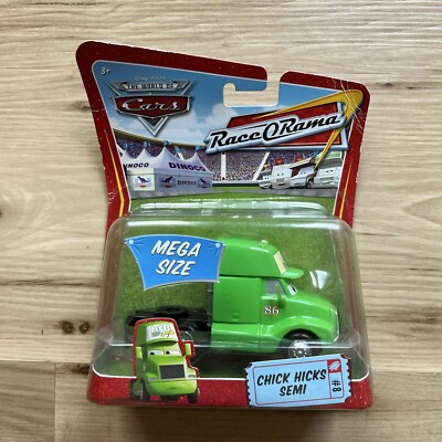 Disney Pixar World Of Cars Race-O-Roma Chick Hicks Semi Mega Size New In Box