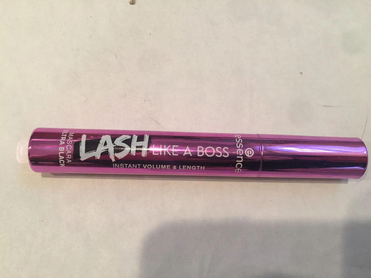 essence LASH Like a Boss instant Volume & Length Ultra Black mascara NEW  pink ca | eBay