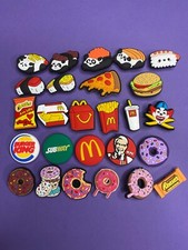 Shoe charms fit clog crocodile charms fast food junk fries meal