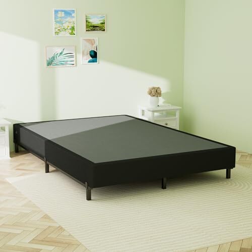 King Box Spring, 10 inch Box Spring for King Bed, Heavy Duty Metal Bed Frame - Picture 3 of 7
