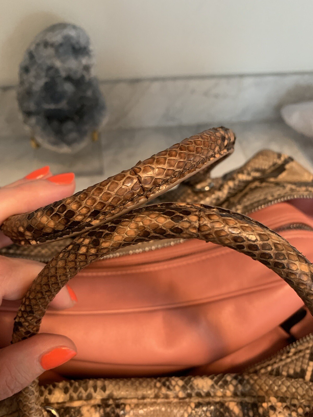 Prada Pink Python Inside Bag Rare - image 12