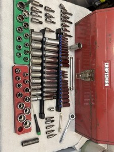 Vintage Craftsman Toolbox Full Of Only Craftsman Tools Socket Sets Socket Bits