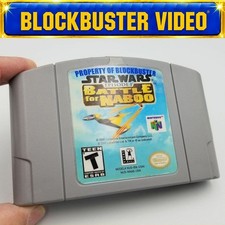 Star Wars Episode 1 Battle for Naboo N64 Nintendo 64 BLOCKBUSTER COLLECTIBLE WOW