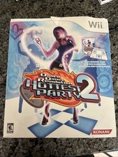 Dance Dance Revolution Hottest Party 2 Nintendo Wii Bundle w/ Dance Pad Mat Slip
