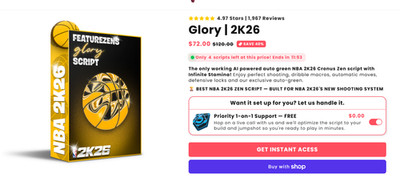 Glory v7.2 LATEST Leaked ZEN Script for PS5/XBOX/PC $100 Value for cheap !!!!