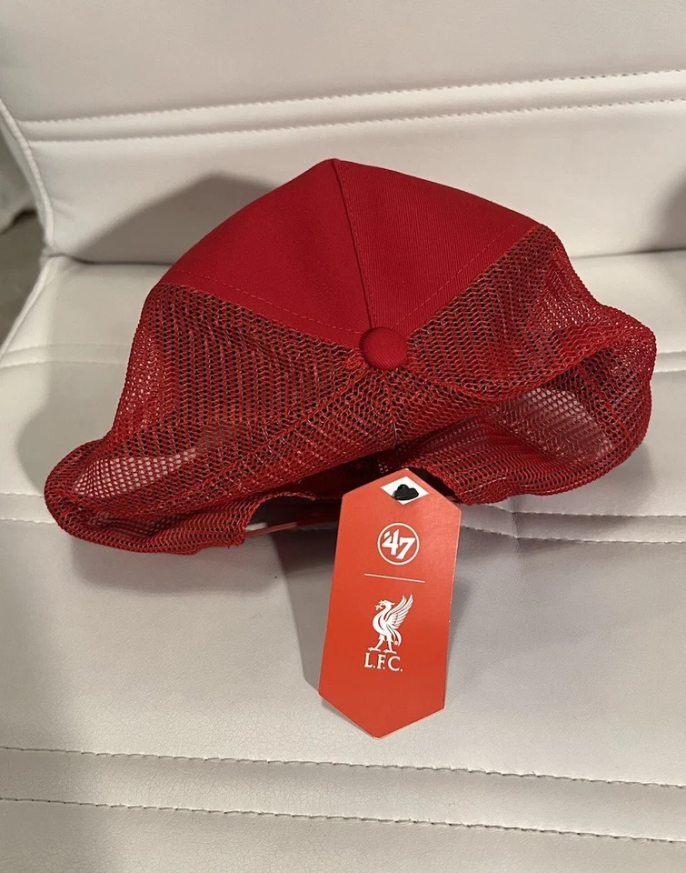 LIVERPOOL FC LFC ‘47 HITCH CLASSIC RED SNAPBACK TRUCKER CAP HAT OSFA NEW NWT - Image 3 of 4
